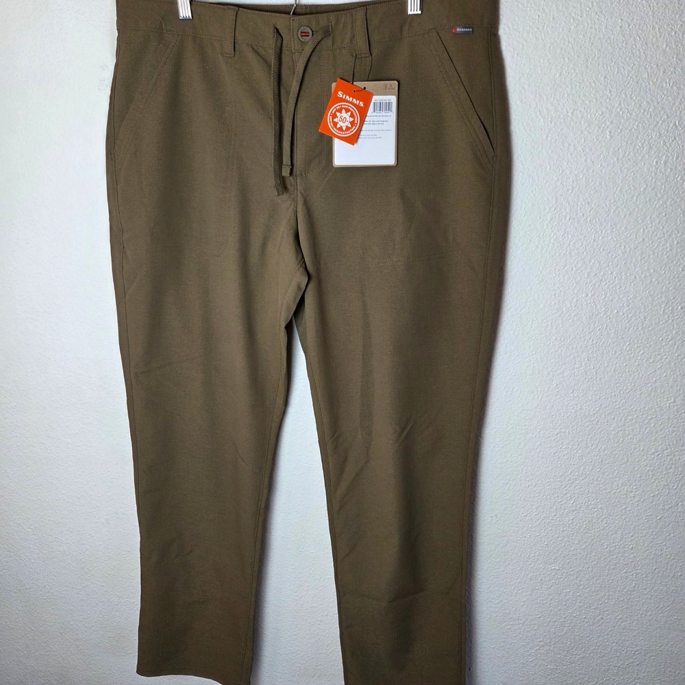 NWT Simms Wanaka Pants Outdoor Fishing Hiking Performance Stretch Mens 38 UPF 50